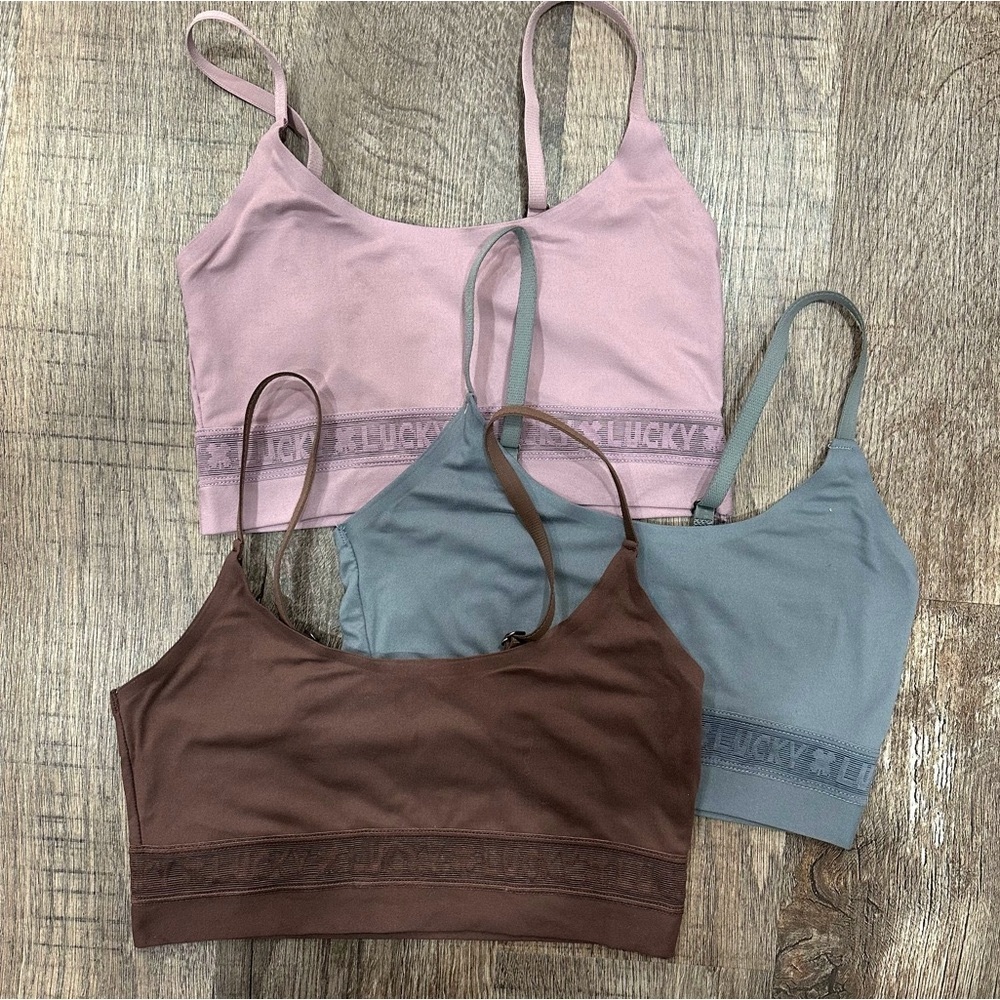 Lucky Brand Logo Trim Bralette/Bra Lounge